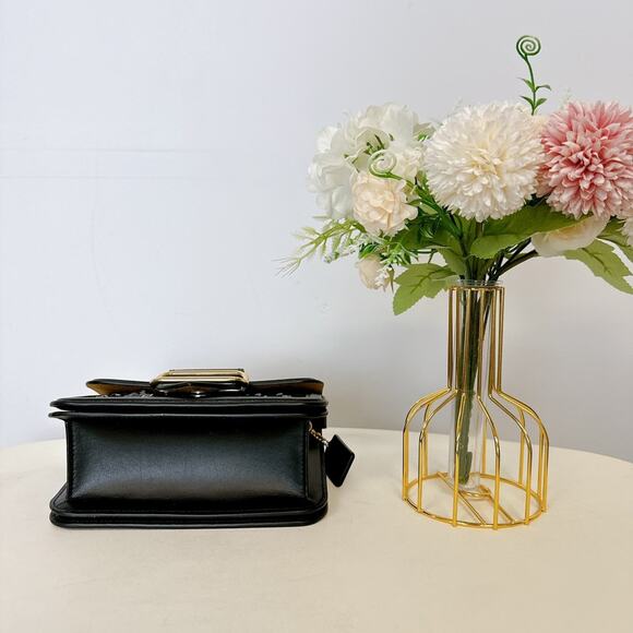 Coach CO922 Morgan Square Crossbody IN Black - Picture 5 of 7